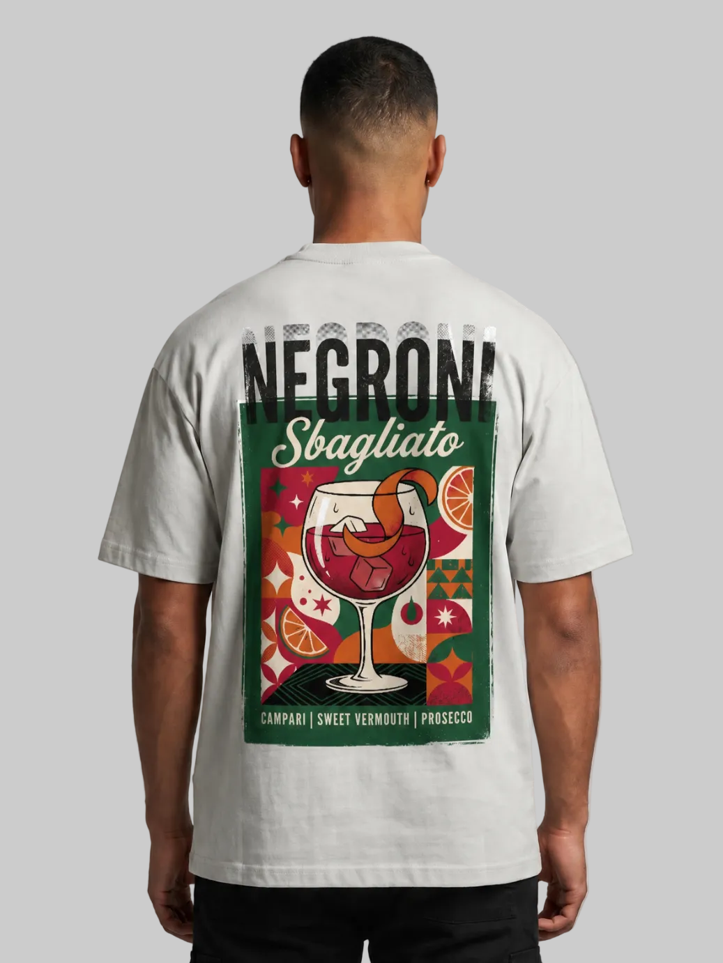 Camiseta gráfica pesada Negroni Sbagliato extragrande