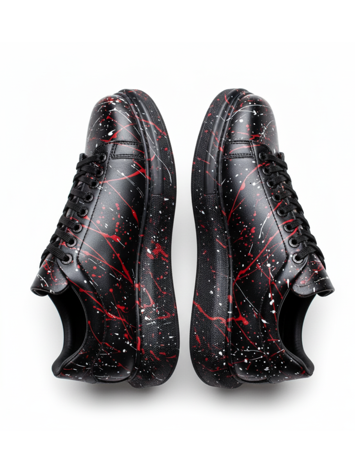 Men's Stardust Fusion custom splatter sneaker by Apollo Moda, sixth angle